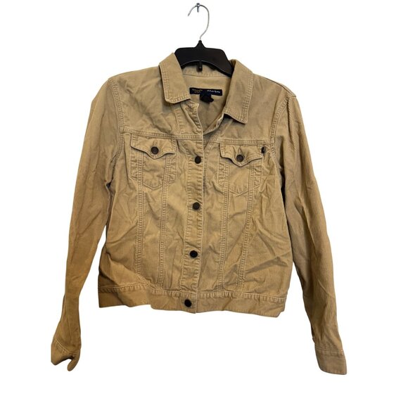 Abercrombie & Fitch Jackets & Blazers - Abercrombie & Fitch Womens Corduroy Tan Button-Up Jacket Large